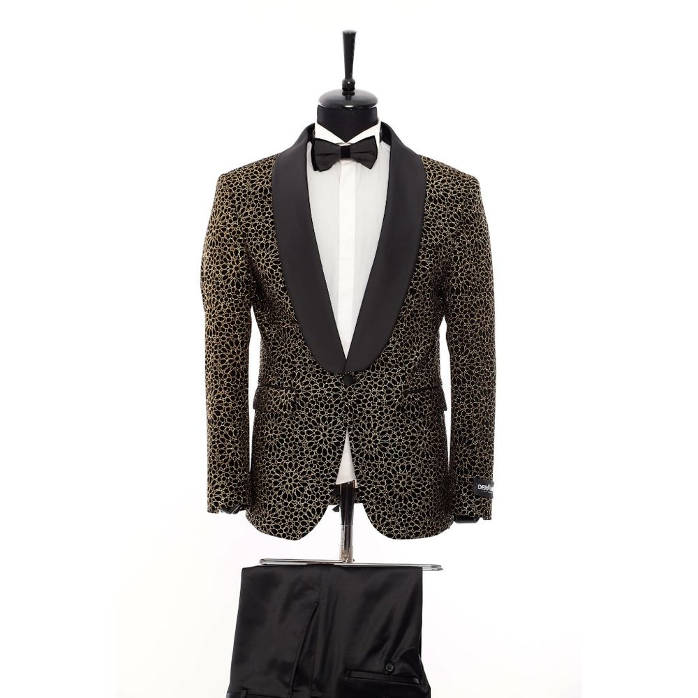 Gold and Black Tuxedo, 2-Piece Turkish Import